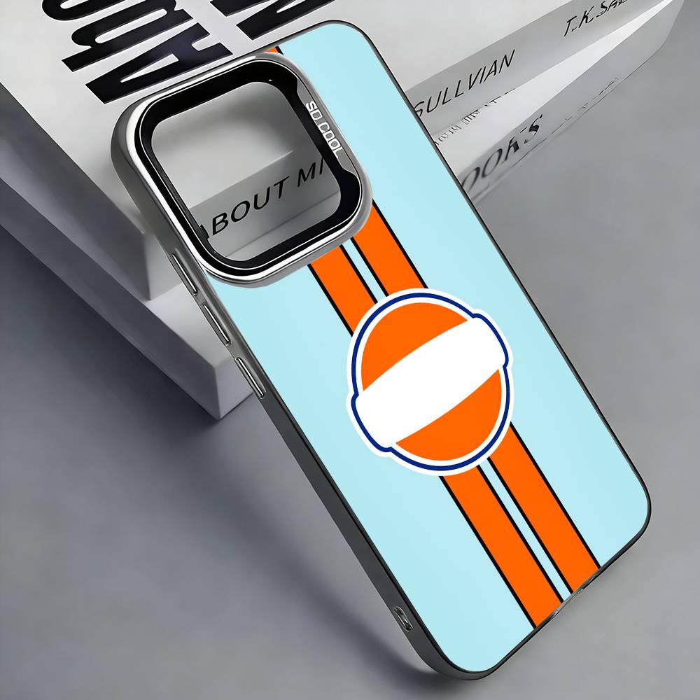 Star Ra-cing Car Colorful Silver Back Phone Case For IPhone 17 16 15 14 13 12 11 Plus Pro Max Plus iPhone16