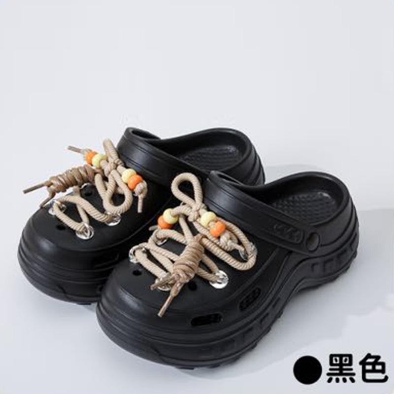 New thick-soled slippers women wear non-slip and wear-resistant cute cartoon eva slippers hole shoes wholesale