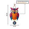 Suspension Murale en Bois en Forme de Hibou pour Décoration d'Intérieur | Décoration Œil Maléfique Salon, Salle à Manger | Œuvre d'Art Moderne | Article Design en MDF
