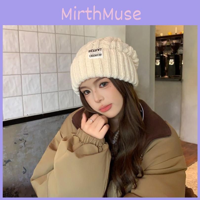 Letter Pattern Women Knit Hat With Acrylic Material And Wind Resistant Features