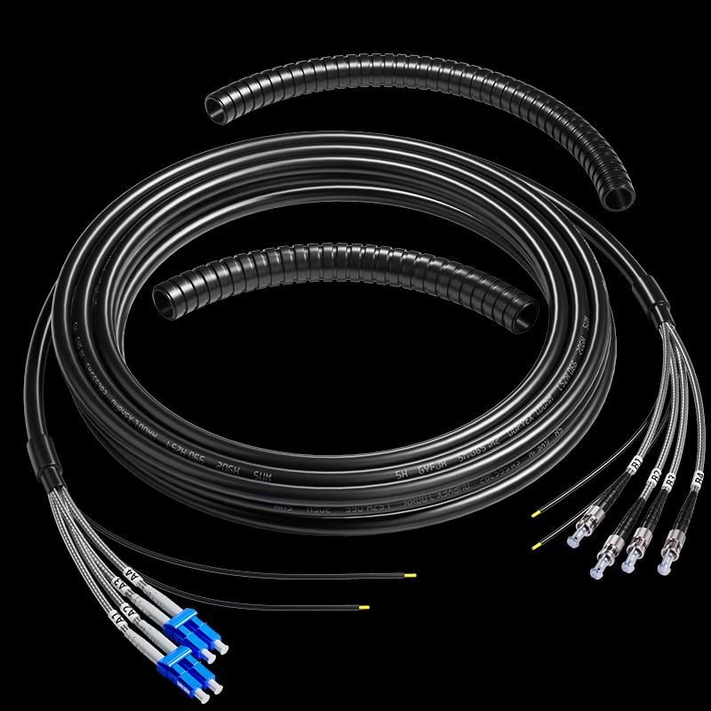Outdoor Armored 4-Core Single Mode Fiber Patch Cable