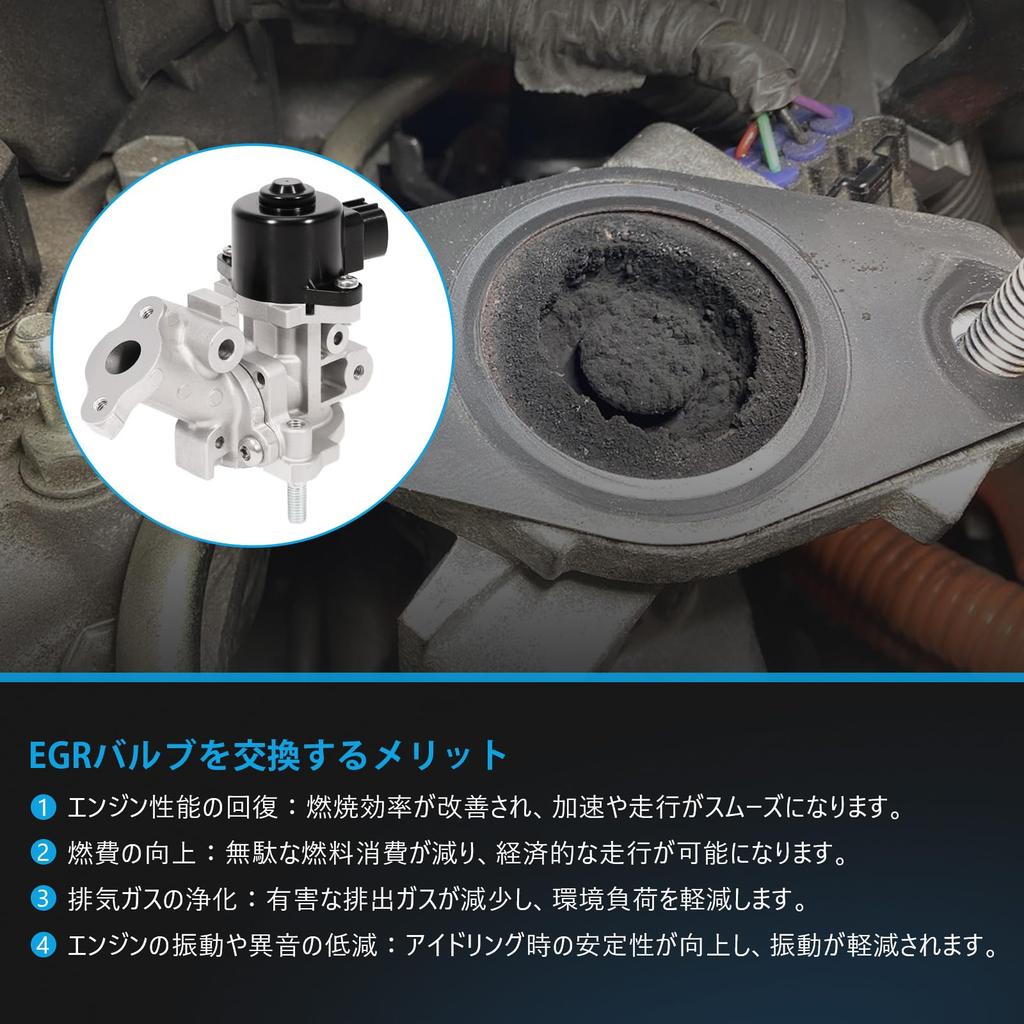Sarasara EGR Valve Kit for Toyota Prius Prius Alpha with Genuine Compatible Part Numbers and ZVW30, ZVW35, ZVW40W, ZVW41W, Gasket, 25620-37110