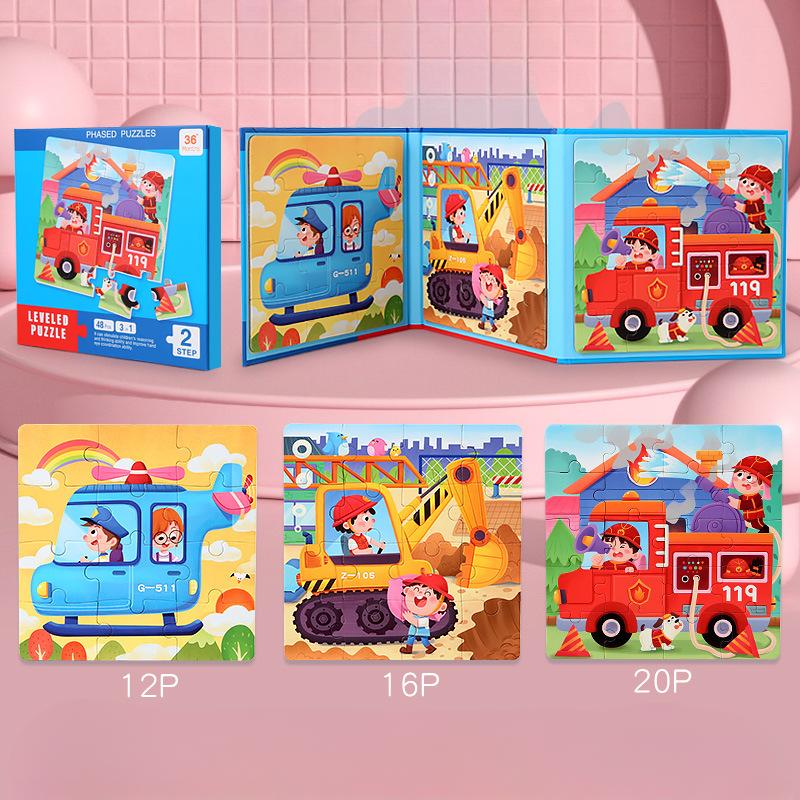 Wooden Children'S Early Education Fun Baby Advanced Magnetic Puzzle Book Exercise Hands-On Brain Parent-Child Educational Toys