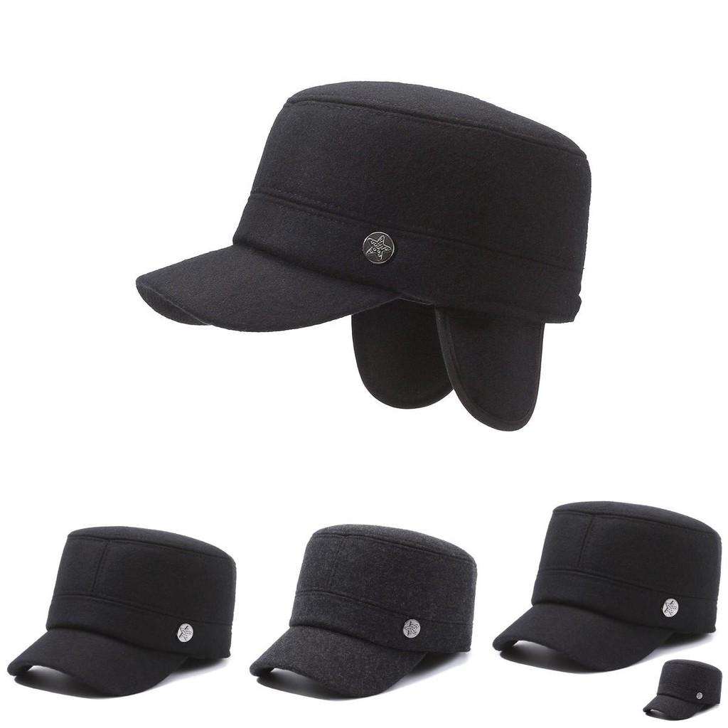 Stylish And Warm Duckbill Cap For Middle-aged And Elderly Men With Adjustable Size For Winter Comfort