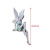 1 STÜCK Blumenfee Harzhandwerk Ornament Sitzende Engel Flügel Statue Für Gartendekor Rasen Brunnen Teich Langlebige Dekoration Geschenk