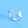 925 Sterling Silver Ring AAA Zircon Adjustable Simplicity Fashion Exquisite Women Jewelry Accessories Wedding Party Gift