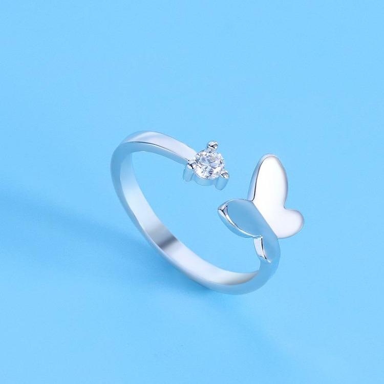925 Sterling Silver Ring AAA Zircon Adjustable Simplicity Fashion Exquisite Women Jewelry Accessories Wedding Party Gift