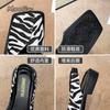fashion All-Match Closed Toe Sandals Fashion Womens Shoes 2024 Suit Female Beige Med Block Heels Shallow Mouth Luxury Black Summer Shoes