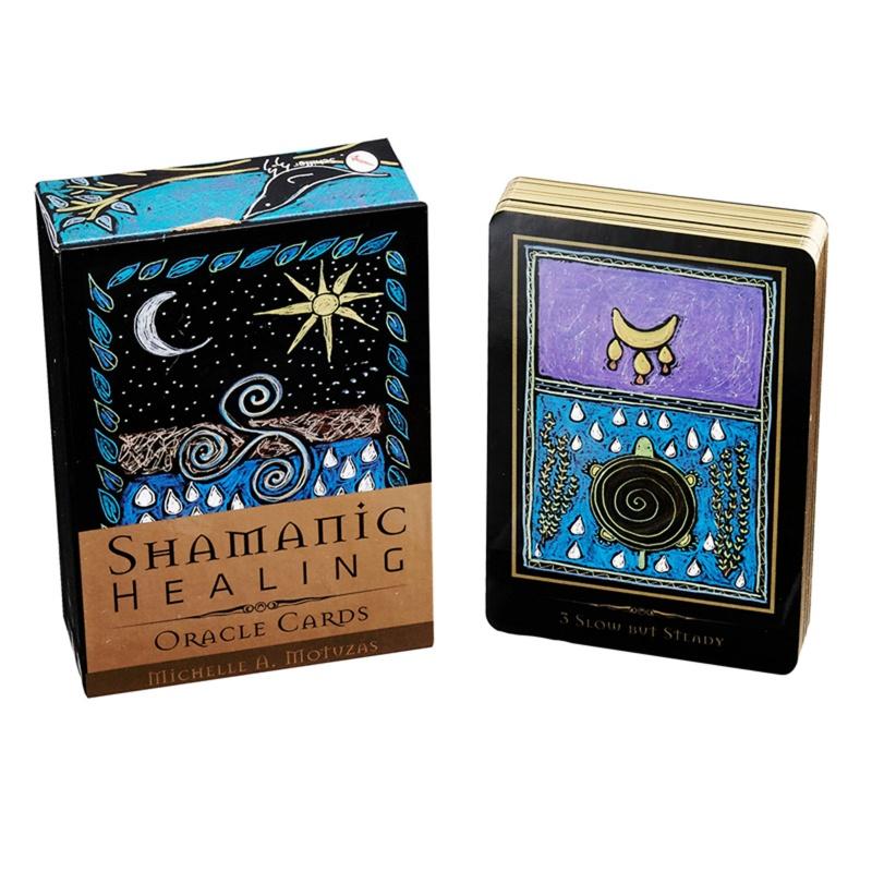 Super Shamanic Healing Oracle Cards 44 karet Balíček Tarot Anglická verze Věštění desková hra