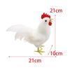 Farmhouse Rooster Sculpture Outdoor Decorative Chicken Statue