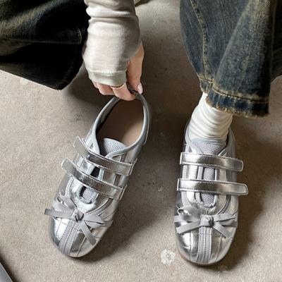 2025 Nuove Scarpe Basse Mary Jane con Cinturino Incrociato Moda Donna Eleganti Punta Tonda Comfort Donna Suola Morbida Scarpe Ballerine
