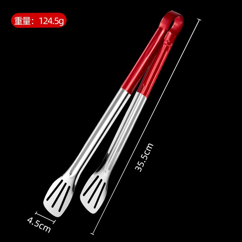 

Пищевые щипцы из нержавеющей стали, щипцы для выпечки, мяса, барбекю, с ручкой-зажимом, защищающей от ожогов, кухонная утварь для дома