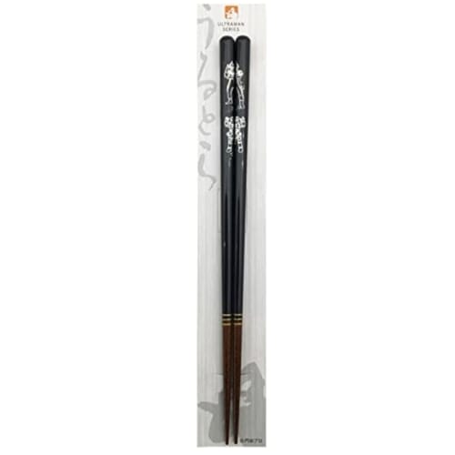 Aoba Chopsticks, Dishwasher Safe, Silver Foil, Ultraman Seven and King Joe, Black, 23cm, 523123