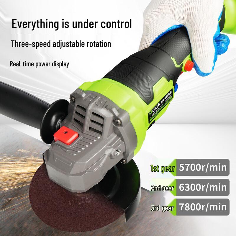 AOKIA 21V Cordless Brushless Angle Grinder CN plug (adapter included)
