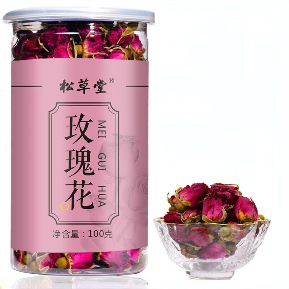 Organic Rose Tea 100g Natural Herbal Flower Tea for Energy Boost Relax 01