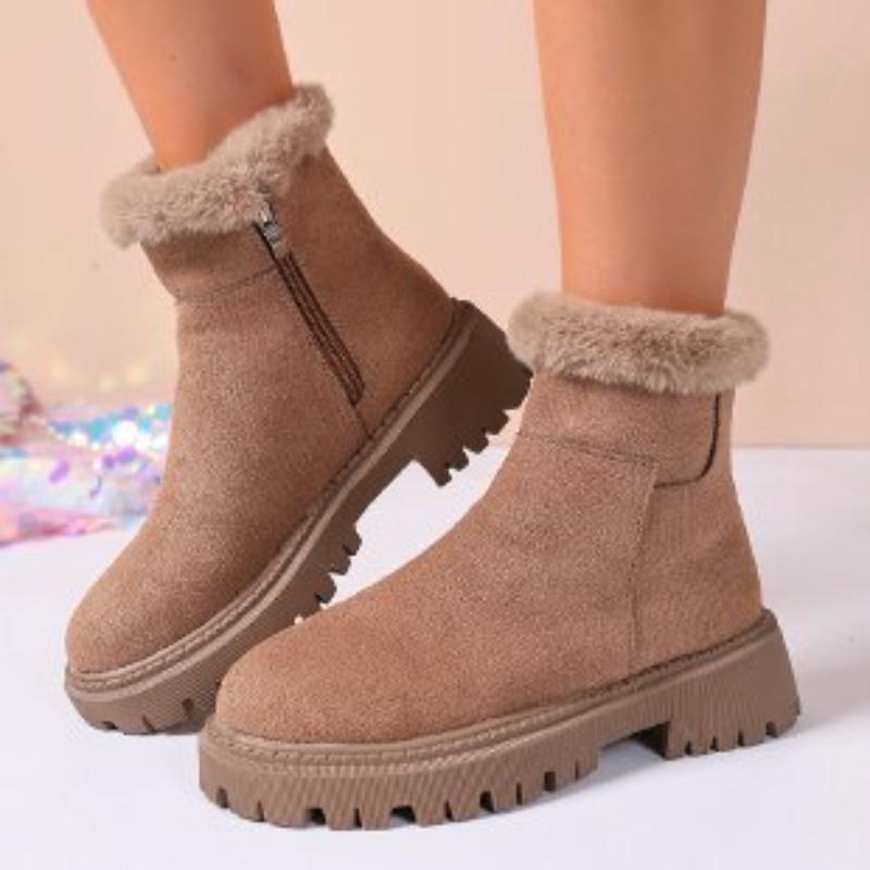 

Женская модная теплая не устающая нога толстая подошва мягкая эластичная удобная амортизирующая водонепроницаемая нескользящая повседневная зимняя обувь хлопковая обувь 35