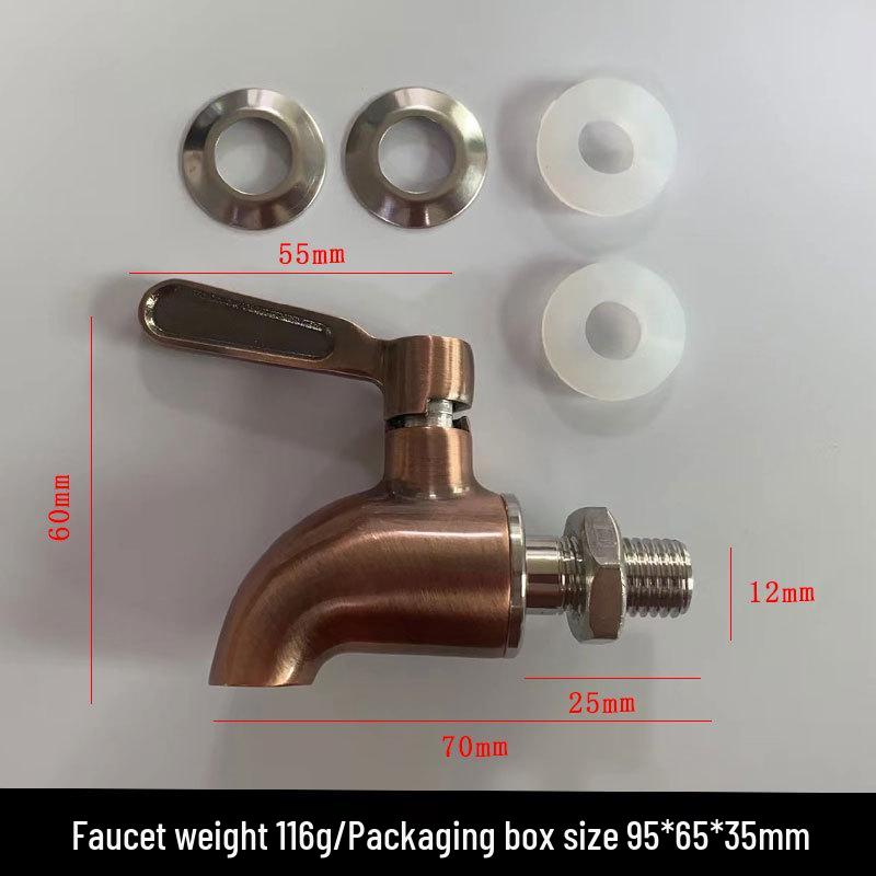 304 Stainless Steel Alcohol Infusion Faucet for Bottles, Barrels, Cans, Jars, and Pots.