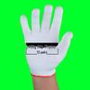 Men's Durable White Cotton Nylon Work Gloves for Construction