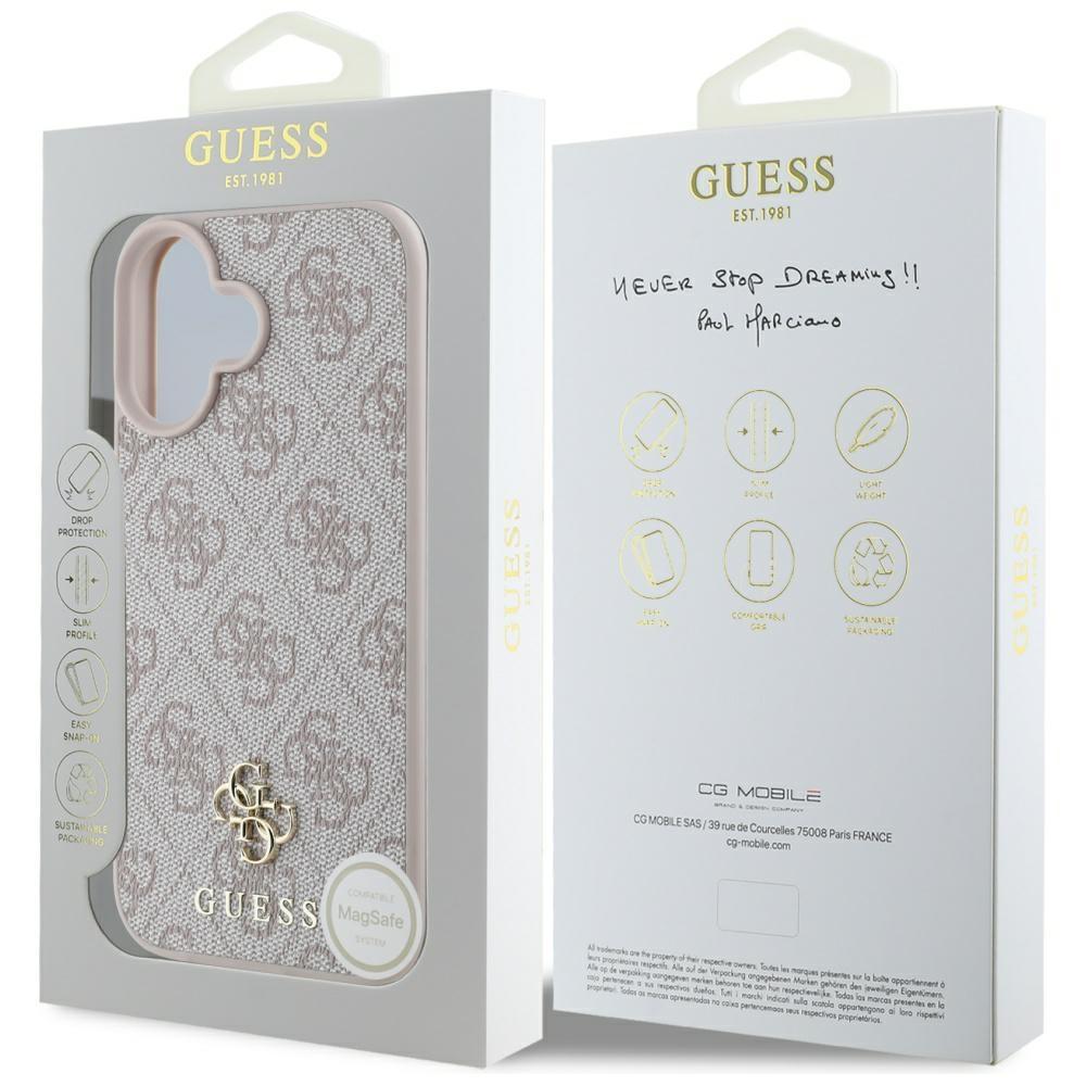 Etui Guess Hc Pu 4G Small 4G And Classic Do Iphone 16 Magsafe Różowy