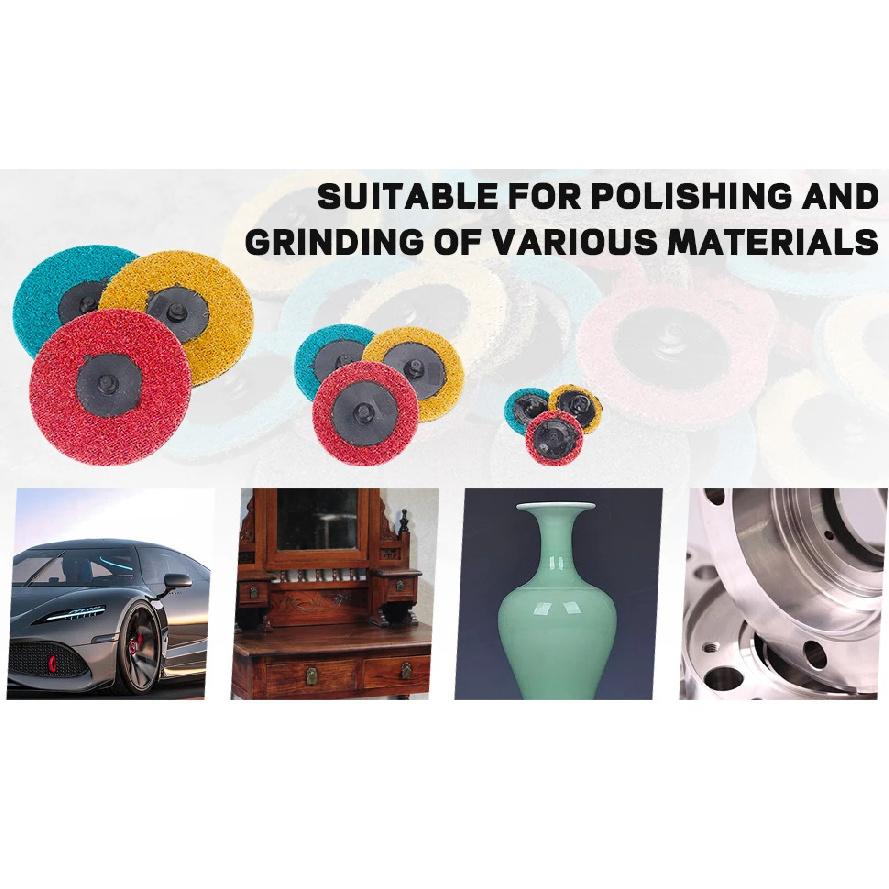 SIFANG 2 Inch R-type Abrasive Disc Sanding Disc Roll Lock Surface Pad Polishing Sandpaper Quick Change Disc For Rotary Tool
