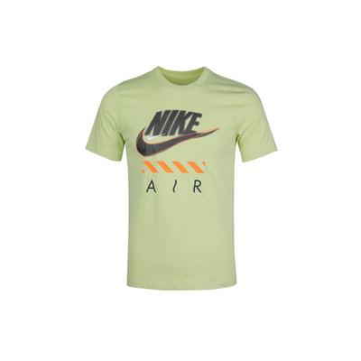 Air Casual Sports Breathable Round Neck Short Sleeve T-Shirt Men Tops Bright-Lime CT6533-367