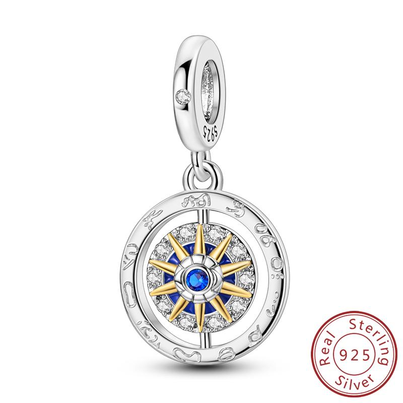 Original Charms Beads Copper Golden Bow Leopard Cat Dog Sunflower Beads Fit Pendant Bracelet Women Jewelry Gift