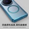 For Vivo X Fold 6 Case For MagSafe Magnetic Matte Transparent Cover Central Axis Hinge Protect With Tempered Glass Film Shell
