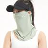 Sonnencreme-Maske für Damen, Sommer-UV-Schutz, kühlendes Hals-Cover aus Eis-Seide, Gesichts- und Nackenschutz für Radfahren im Freien, Maske mit Hängeohren