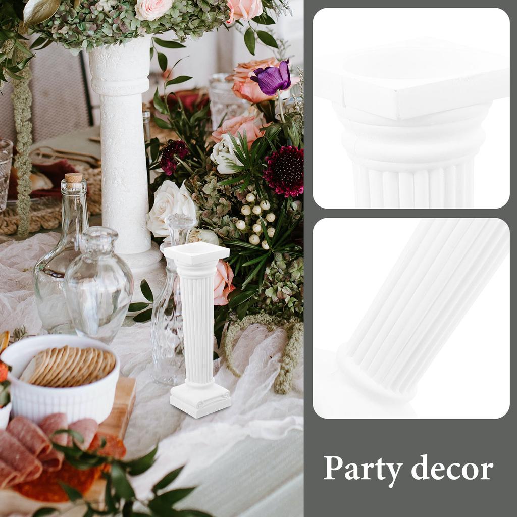 6Pcs Mini Roman Pillar Column Statue Column Sculpture Tabletop decor Roman Pillar Home wedding Decoration Photo Prop
