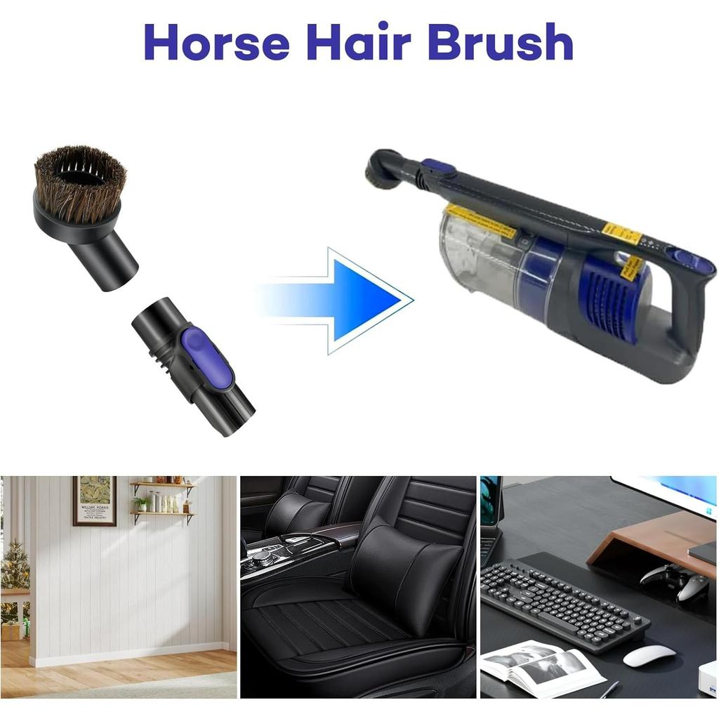 Crevice Tool Attachment for Shark Pet Cordless Stick IX141 IZ462H IZ483H IZ363HT IZ361H IZ163H IZ362H Removable Two-in-one Vacuum Crevice Tool Brush