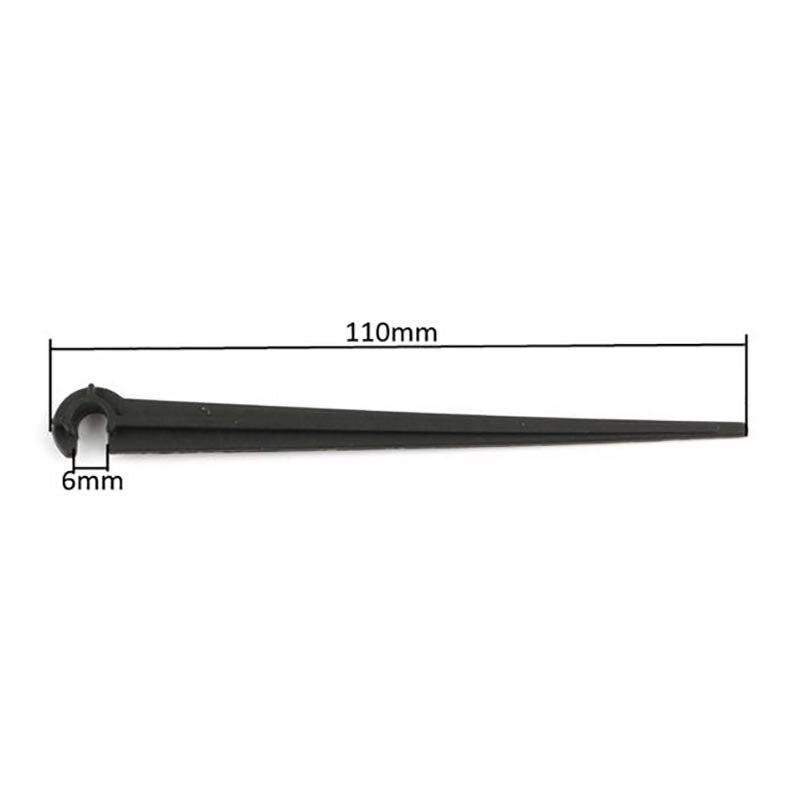 Tvar C 4/7mm trubka Pevný držák 1/4" zahradní hadice kapací závlaha podpěrné kolíky zavlažování kapkovač držák postřikovače