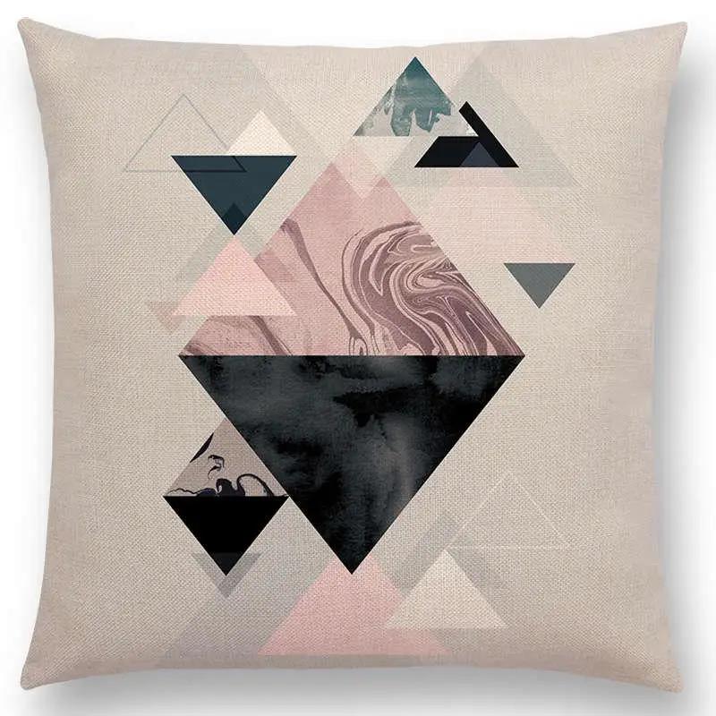 Neuestes Design Verfügbar Geometrische Texturen Grafischer Minimalismus Drucke Magischer Wald Kissenbezug