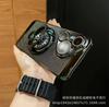 Applicable to Huawei Pura70 mobile phone case electroplating heat dissipation mesh shell rotating magnetic suction bracket mate60 hard case anti-drop