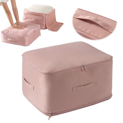 Aufbewahrungstasche für Quilt Bettdeckenhaltertasche Große Kapazität Deckenaufbewahrungsbehälter mit stabilem Griff Doppelreißverschluss für Schlafzimmer Kleiderschrank