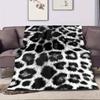 A Black And White Spotted Leopard Print Blanket, Perfect for Office Naps, a Cozy Throw for Home, And a Great Gift for Family