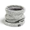 Unisex Solid Color Double Layer Warm Neck Scarf For Autumn Winter