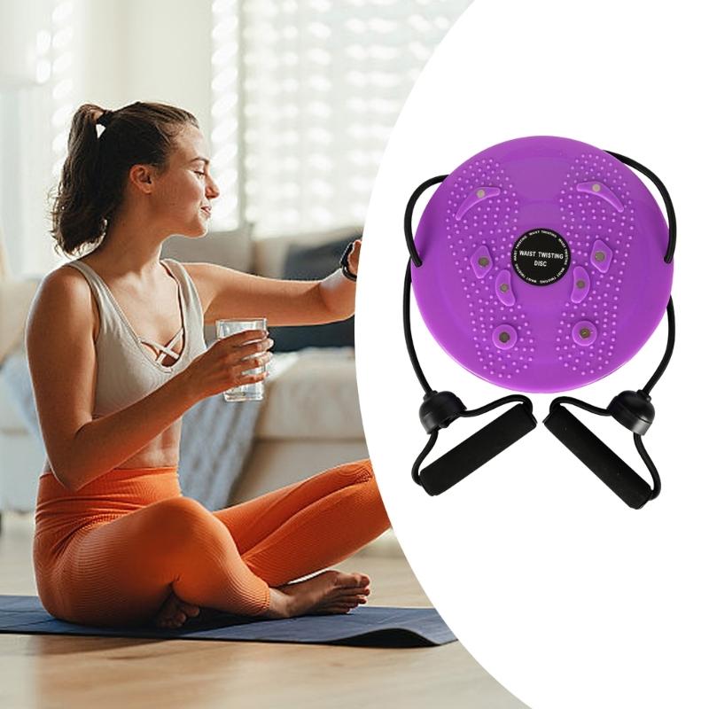 Twist Waist Disc Balance Board with Drawstrings, Body Shaping Waist Twisting Disc Fitness Waist Wriggling Plate