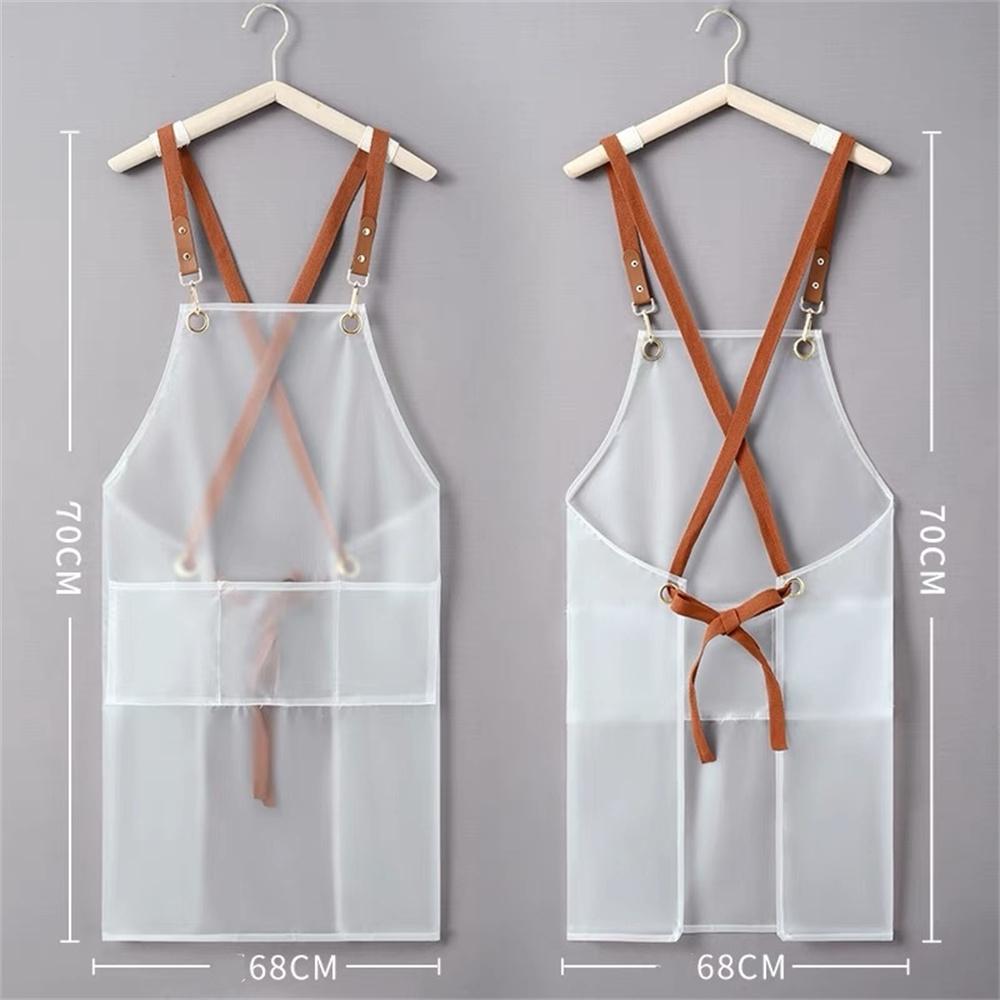 Neue Schürze Wasserdicht Und Öl-proof Strap Modische Koreanische-stil Overalls Haushalt Küche Kochen Frauen TPU Arbeitskleidung