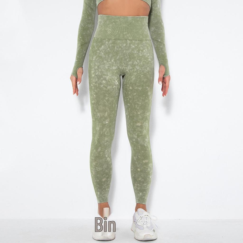 In-Stock Seamless Moisture-Wicking Sexy Peach Yoga Leggings - European & American Trend