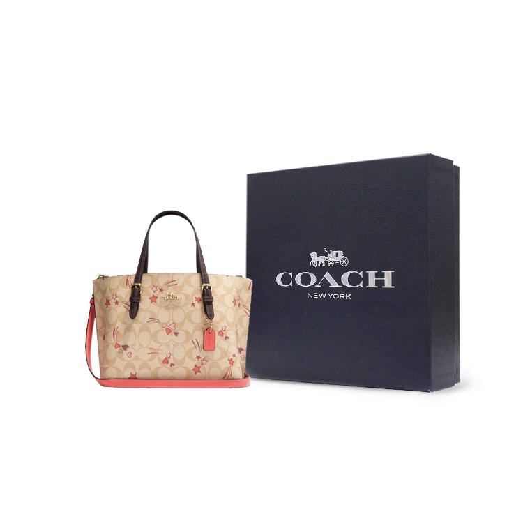 New COACH Mollie PVC Tote Bag, Shopping Bag, Handbag, Shoulder Bag Regular Women's Umber CK561-IMOT4