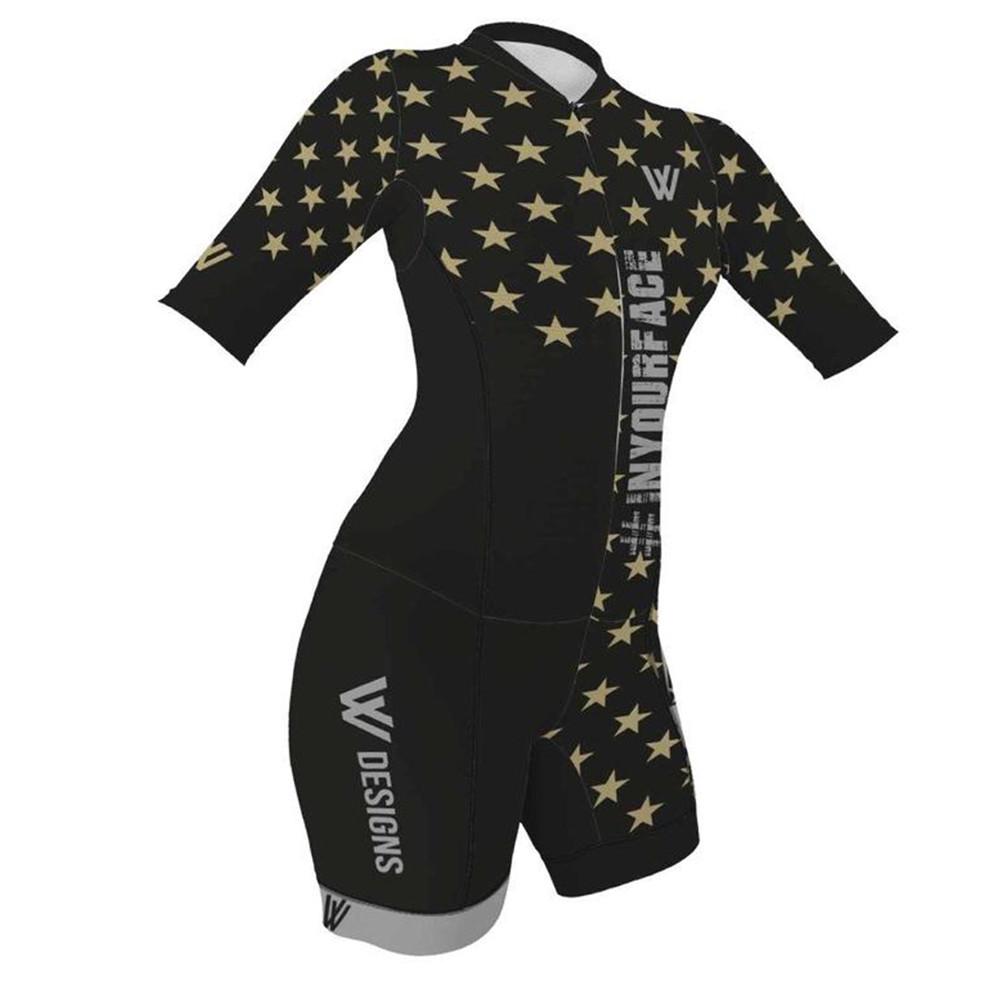 Sportsdesigns Maillot de Triathlon Cyclisme Été Manches Courtes Maillot de Bain Personnalisé Vêtements Combinaison Ropa Ciclismo