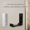 6Pcs Folding Coat Hooks Aluminum Alloy Wall Hooks Headset Wall Hanger for Hanging Coats Bags Hat Towel Keys