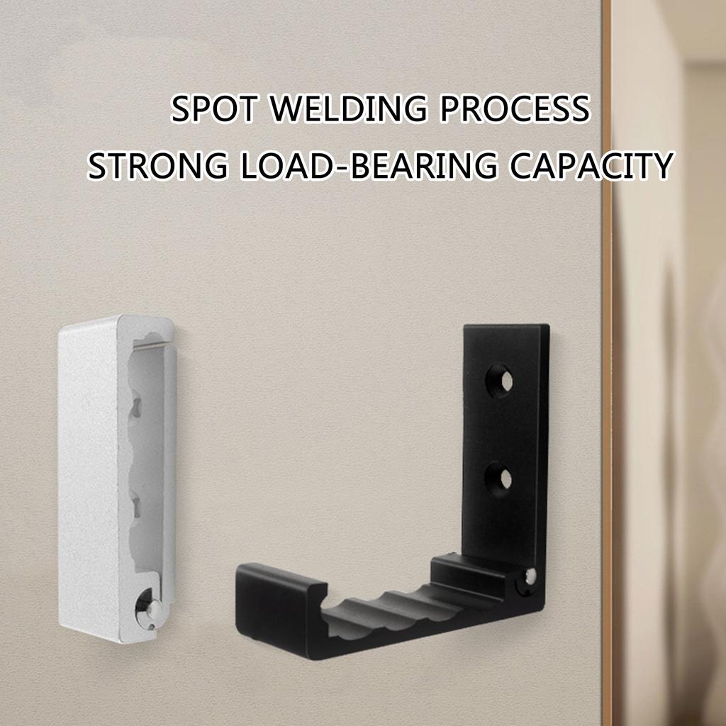 6Pcs Folding Coat Hooks Aluminum Alloy Wall Hooks Headset Wall Hanger for Hanging Coats Bags Hat Towel Keys