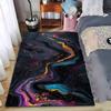 Abstract Colorful Marble Galaxy Pattern Carpet for Home Decoration Suitable for Use As an Anti-slip for Living Room Bedroom Sofas