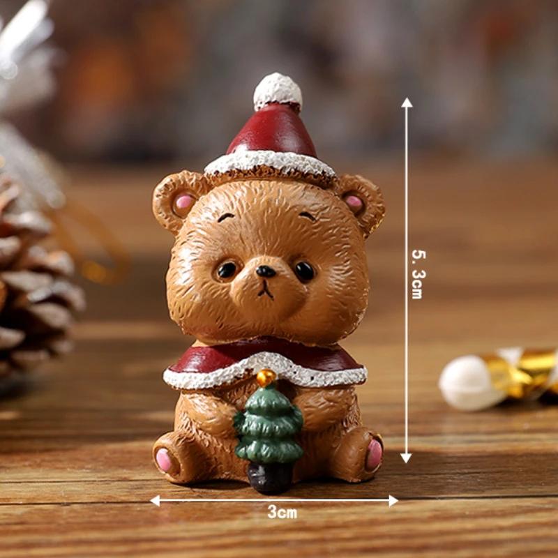 Cute Santa Claus Christmas Ornaments Christmas Tree Decorations Cartoon Animal Christmas Supplies Desktop Decorations for Kids