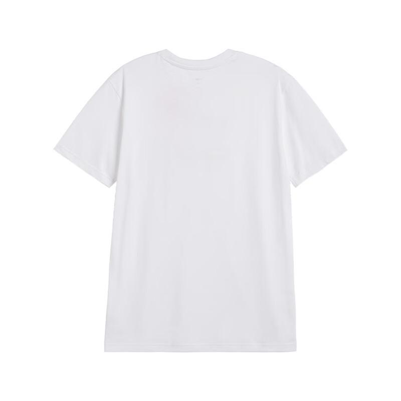 Li-Ning Men's Short Sleeve Sports T-Shirt, Breathable Comfortable Cotton, Simple Casual Versatile Athletic Top