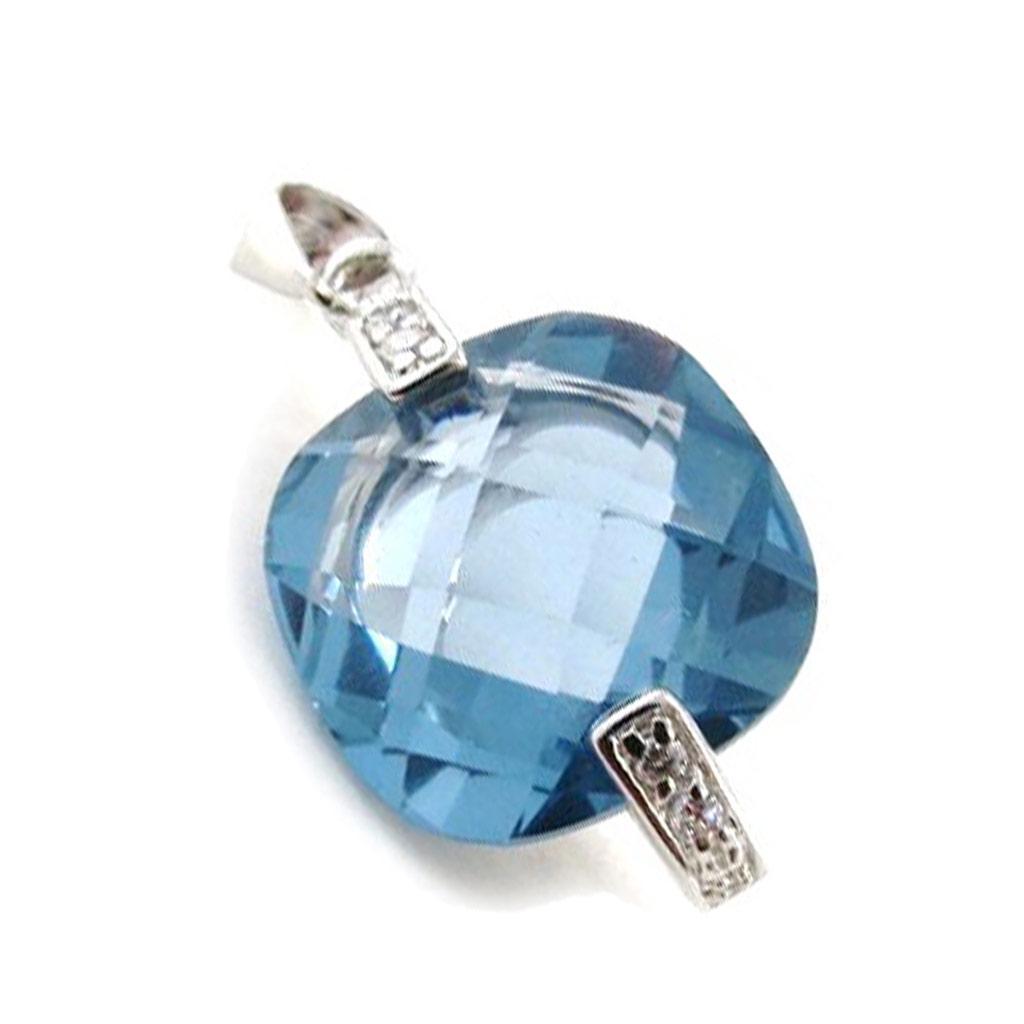 Les Trésors De Lily [G1072] - Pandantiv din argint „Sissi” cu aur marin