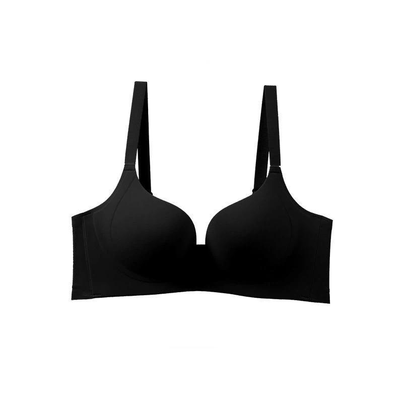 Red Wireless Push Up Bra Seamless Comfortable Lingerie For Women