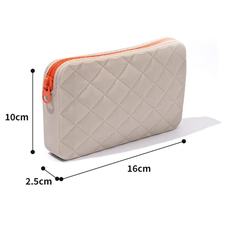 

Силиконовый держатель для кистей для макияжа Квадратная косметичка Новая сумка для хранения косметики Путешествия серый