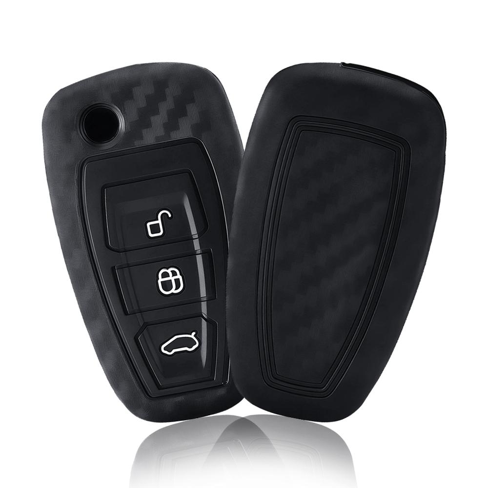 Silicone Car Remote Key Fob Cover Case for Ford Ranger C-Max S-Max Focus MK3 Galaxy Mondeo Transit Tourneo Custom Accessories